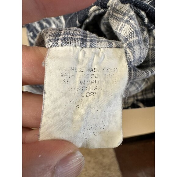 Munsingwear mens blue shirt large floral cotton button up collared short sleeve - Picture 4 of 6